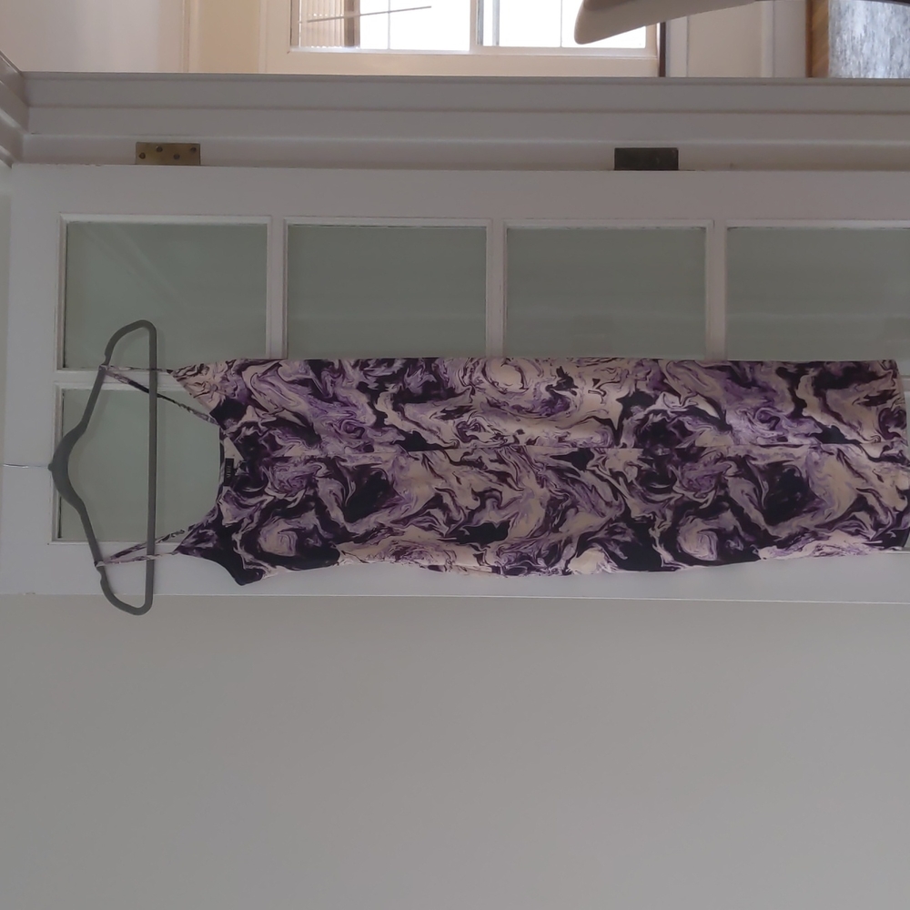 AFRM  lilac marble slip midi dress